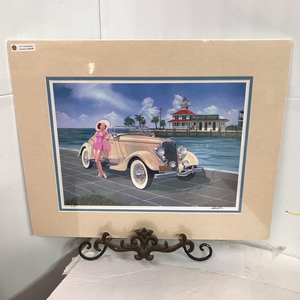 RARE Vintage Don Reber Signed, Limited, Giclee ,Matted , Sealed 16”x20” I# 4/400